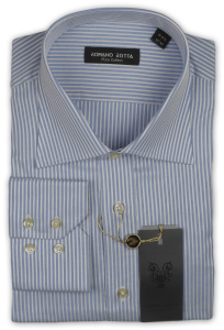 Фото Рубашка голубая Romano Botta артикул: 2402072 Класичні 