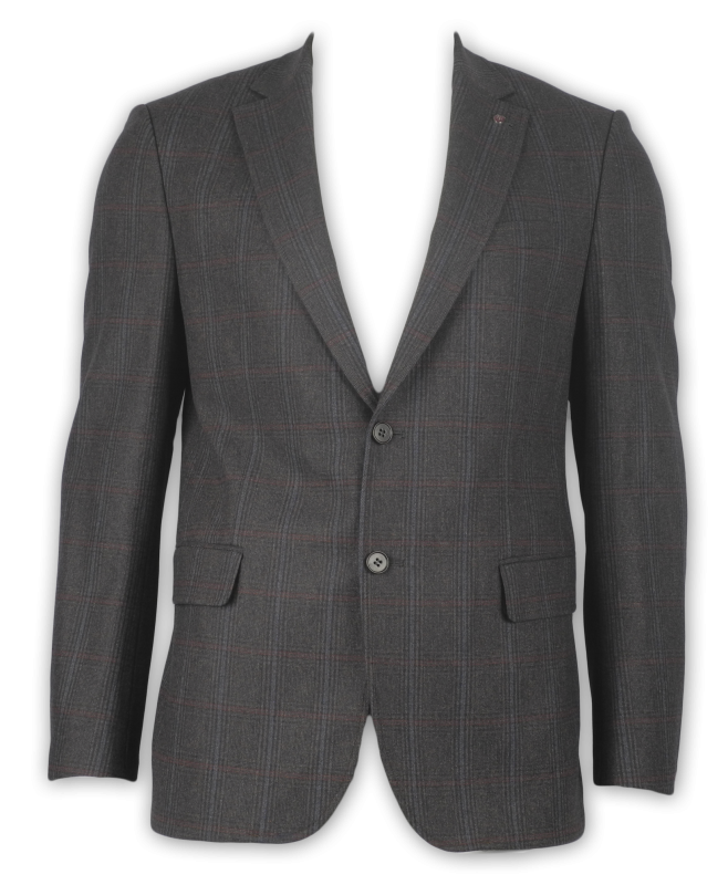 Фото товара Пиджак коричневый в клетку Fabio Divayo, артикул: 2023-01 Піджаки