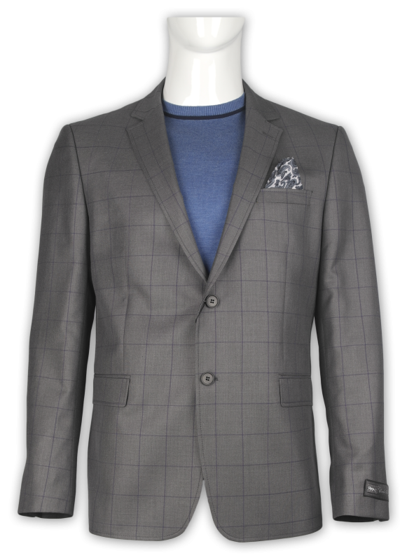 Фото товара Пиджак серый в клетку  CARLO ROSSANO, артикул: 7720 Піджаки