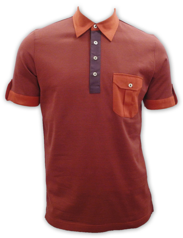 Фото товара Футболка-поло красная Romano Botta, артикул: 28099 Футболки та поло