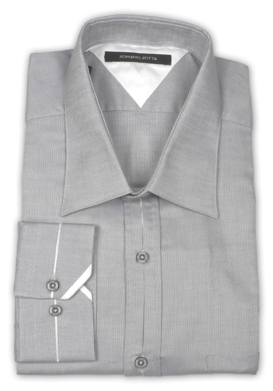 Фото товара Рубашка светло-серая Romano Botta, артикул: 2422075 Класичні 