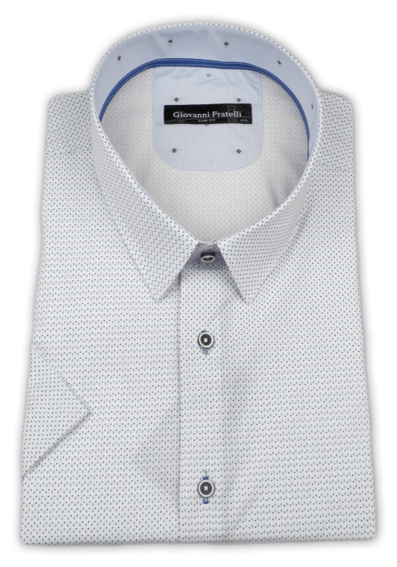 Фото товара Рубашка белая Giovanni Fratelli, артикул: 29051-1 Приталений крій