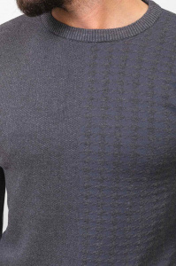 Фото товара Светр сірий в візерунок  MCR 11377, артикул: 11377 Светри , Кофти поло