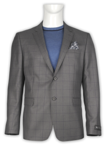 Фото Пиджак серый в клетку  CARLO ROSSANO артикул: 7720 Піджаки
