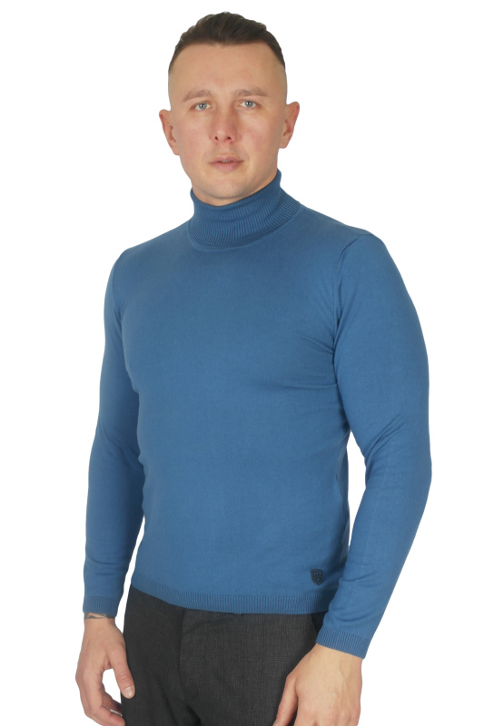 Фото товара Гольф синій однотонний MCR, артикул: 11102-3 Светри , Кофти поло