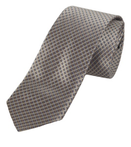 Фото Галстук бежевый мелкая клетка FABIO DIVAYO артикул: 24562 Краватки