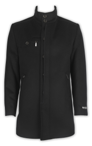 Фото товара Пальто чёрное воротник стойка  MAIKLEN, артикул: 015011 Пальто