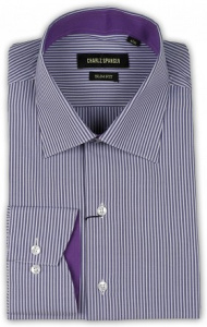 Фото товара Рубашка сиреневая Charlz Spanser, артикул: 248666 Приталені Фото товара Рубашка сиреневая Charlz Spanser, артикул: 248666 Приталені