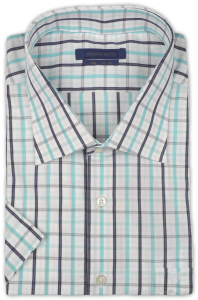 Фото товара Рубашка с коротким рукавом белая Romano Botta, артикул: 26177-1 Класичний крій