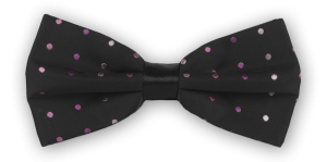 Фото товара Бабочка чёрная в розовую точку, артикул: 682 Метелики