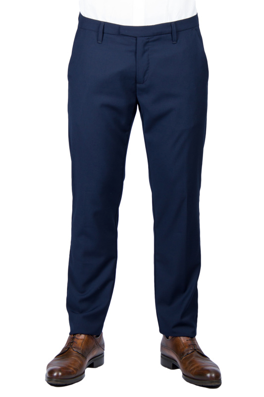 Фото товара Брюки тёмно-синие однотонные BICOLORE, артикул: 2565 Брюки