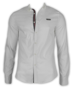 Фото товара Рубашка белая ARMANI JEANS, артикул: 18006 Приталені