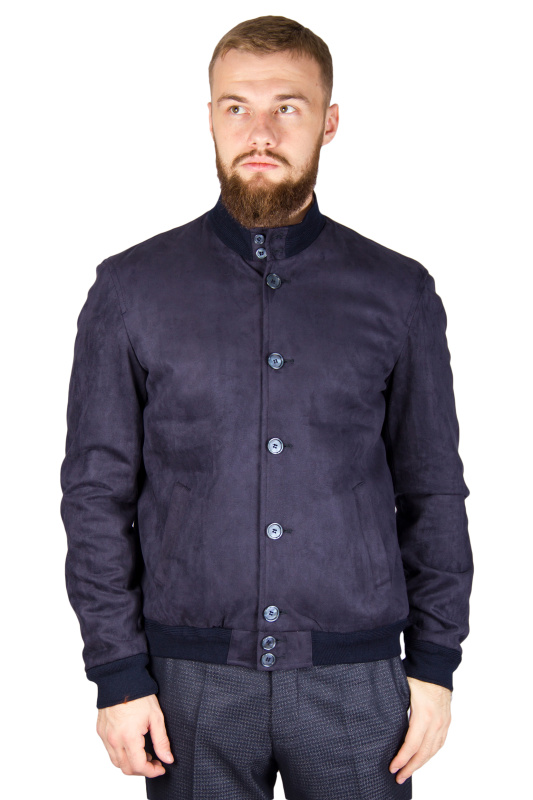 Фото товара Ветровка синяя под замш PRIMO EMPORIO, артикул: 5091 Вітровки