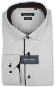 Фото товара Рубашка белая Charlz Spanser, артикул: 249010 Приталені