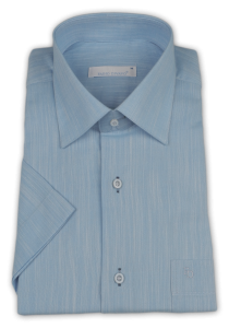 Фото товара Рубашка с коротким рукавом голубая Fabio Divayo, артикул: 26386 Класичний крій Фото товара Рубашка с коротким рукавом голубая Fabio Divayo, артикул: 26386 Класичний крій