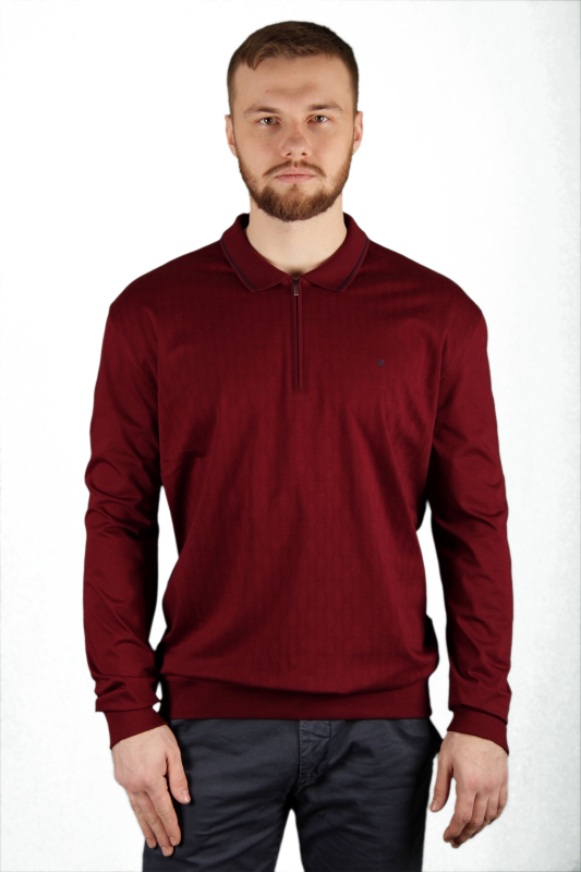 Фото товара Кофта бордовая поло  WHITE HOUSE, артикул: 172911 Трикотажні кофти