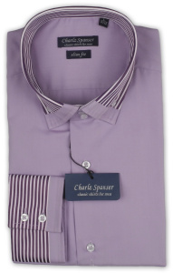 Фото товара Рубашка сиреневая Charlz Spanser, артикул: 249073 Приталені Фото товара Рубашка сиреневая Charlz Spanser, артикул: 249073 Приталені