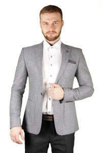 Фото Пиджак синий меланж ANTOINE GRIZMANN артикул: 210-1 Піджаки