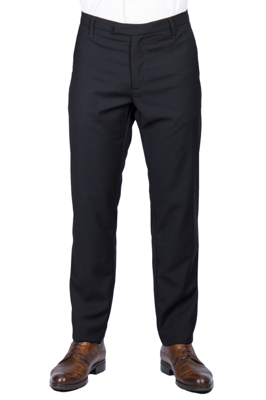 Фото товара Брюки чёрные однотонные BICOLORE, артикул: 2565-1 Брюки