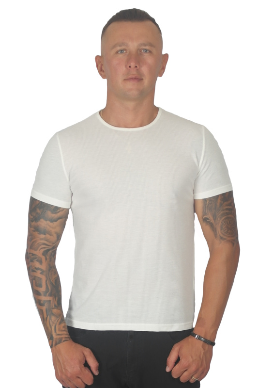 Фото товара Футболка біла однотонна   MCR, артикул: 36361-58999 Футболки та поло