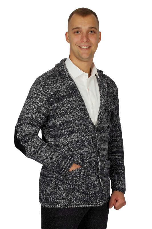 Фото товара Кардиган чорний меланж MCR, артикул: 32214-0001 Кардигани