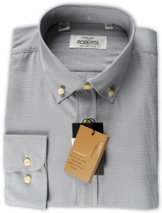 Фото товара Рубашка светло-серая Roberta, артикул: 243611-1 Класичні 