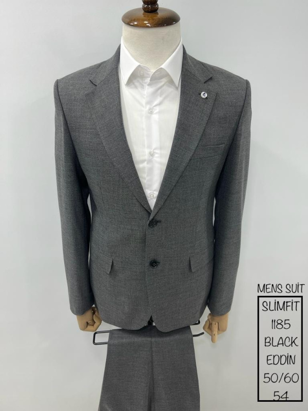 Фото товара Костюм текстурний сірий  TONY CASSANO 1185, артикул: 1185 костюм 3 зріст ( 164-178 )