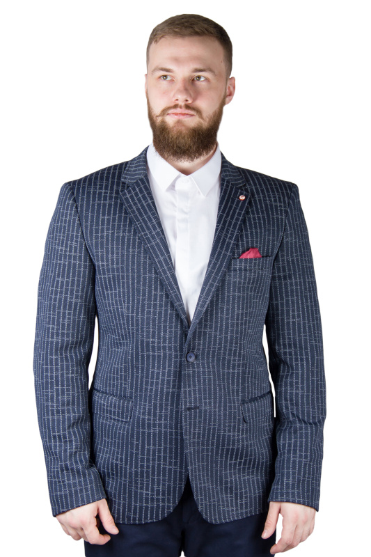 Фото товара Пиджак чёрный меланж  трикотажный TONY CASSANO, артикул: 415-2 Піджаки