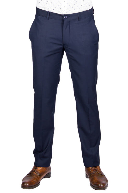 Фото товара Брюки тёмно-синие молодёжные, крой зауженный MARIO MORETTI, артикул: 90441-660 Брюки