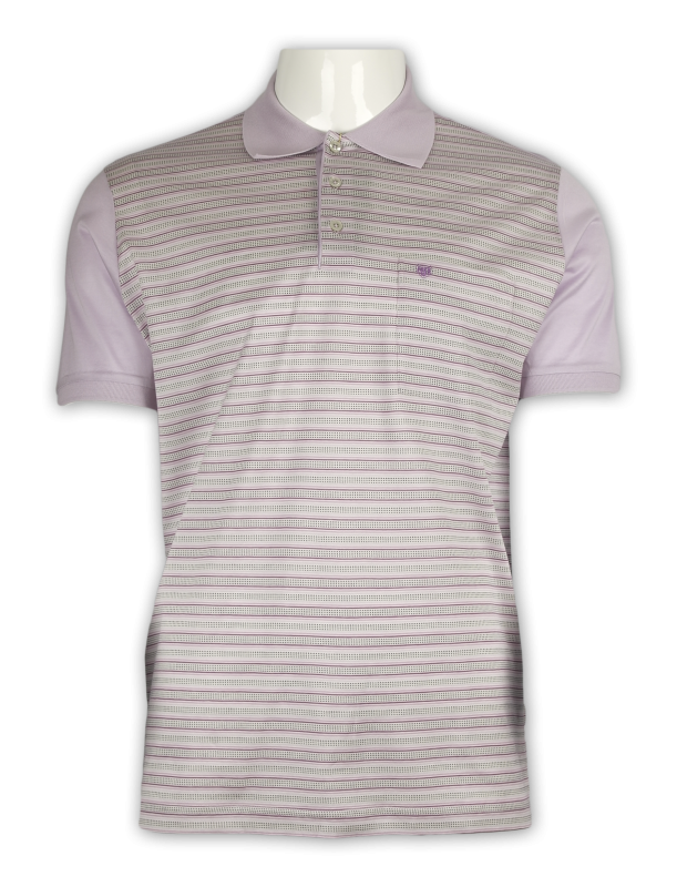 Фото товара Футболка-поло сиреневая Romano Botta, артикул: 28085 Футболки та поло