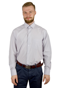 Фото товара Рубашка голубая в полоску  Giovanni Fratelli, артикул: 0343-431 Класичні 