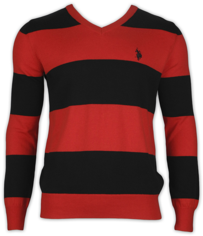 Фото товара Свитер чёрный U.S.POLO, артикул: 10119 Светри , Кофти поло