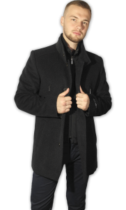 Фото товара Пальто тёмно-серое MAIKLEN, артикул: 104073 Пальто