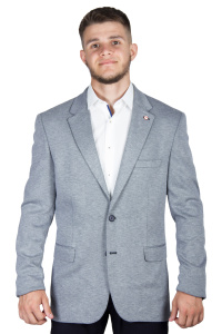 Фото товара Пиджак светло-серый трикотаж  TONY CASSANO, артикул: 886 Піджаки