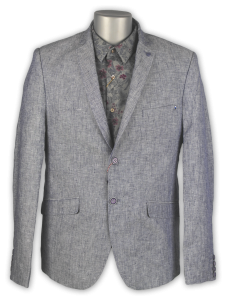 Фото Пиджак синий льняной MAIKLEN артикул: 072063 Піджаки