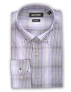 Фото Рубашка белая  Charlz Spanser артикул: 9022-4 Приталені