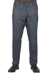 Фото товара Брюки темно-сині в клітинку MAIKLEN, артикул: 0821292 Брюки