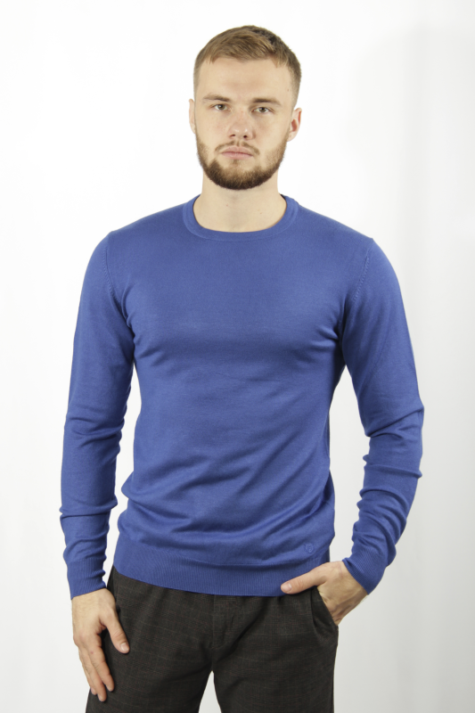 Фото товара Свитер ярко-синий однотонный SORBINO, артикул: 7181-1 Светри , Кофти поло