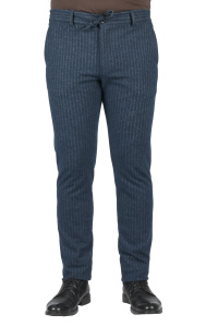 Фото товара Брюки сині в смужку MCR, артикул: 38011 Брюки
