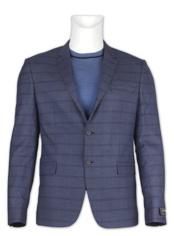 Фото товара Пиджак синий в клетку DANIEL GIOVANI, артикул: 34089 Піджаки