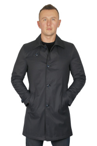 Фото товара Плащ темно-синій утеплений MAIKLEN, артикул: 1501157 Плащі