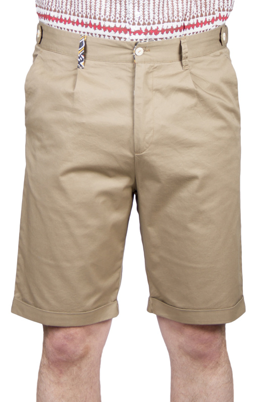 Фото товара Шорты бежевые котоновые BICOLORE, артикул: 2574-1 Брюки
