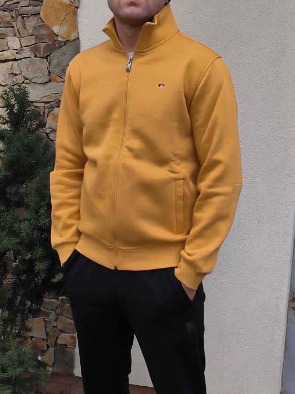 Фото товара Светр на блискавці гірчично-жовтий ZINZOLIN, артикул: 3622 Светри , Кофти поло