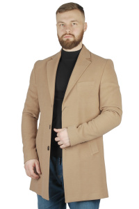 Фото товара Пальто коричневе однотонне  MCR, артикул: 21208 Пальто