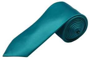 Фото товара Галстук бирюзовый гладкий LU CENZZO, артикул: 131589 Краватки
