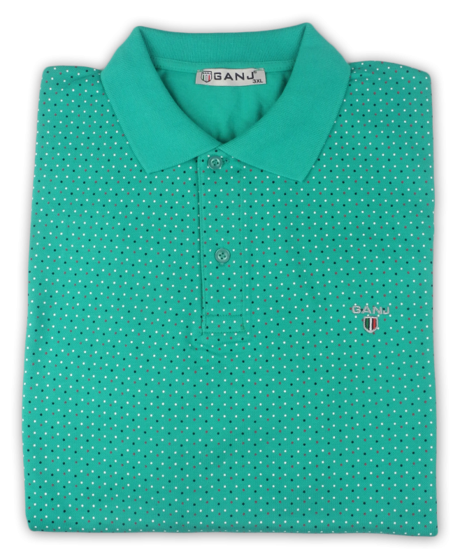 Фото товара Футболка-поло зеленая GANJ, артикул: 0618-4 Футболки та поло