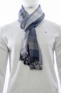 Фото товара Шарф синий OU SI LU, артикул: 026 Шарфи