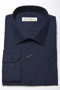 Фото товара Рубашка тёмно-синяя классическая Giovanni Fratelli, артикул: 0300-020 Класичні 