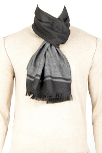 Фото товара Шарф тёмно-серый однотонный FABIO DIVAYO, артикул: 45213 Шарфи