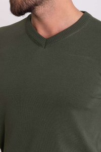 Фото товара Светр з мисіком темно-зелений MCR, артикул: 11356-2 Светри , Кофти поло